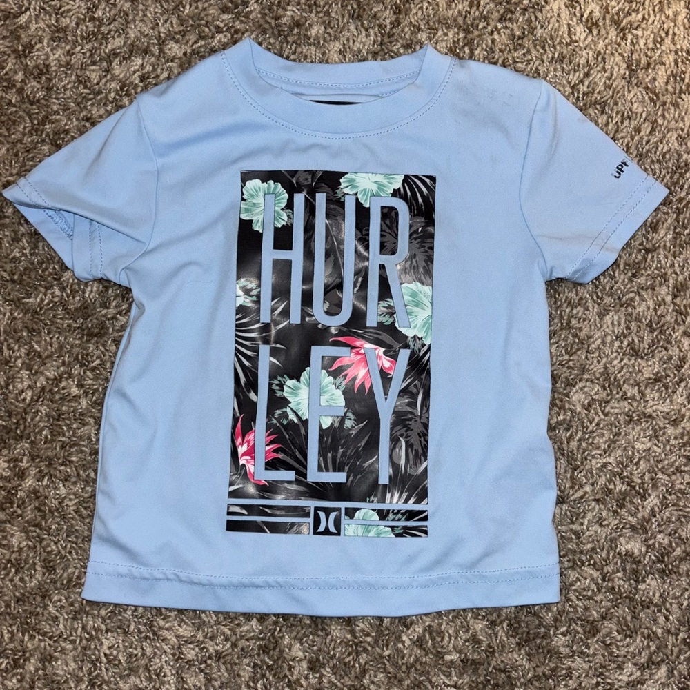 Hurley Blue Graphic Short Sleeve Tee